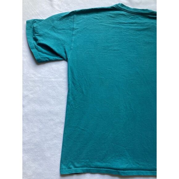 Jacksonville Jaguars NFL Teal Graphic Print Y2K Short Sleeve T Shirt Mens Large - Picture 10 of 12
